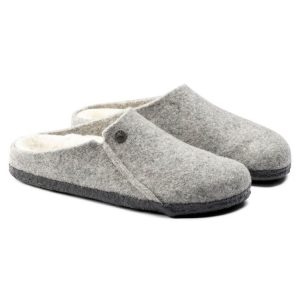 Birkenstock Zermatt Shearling Slipper | Light Gray | Narrow – Women’s (1015086)